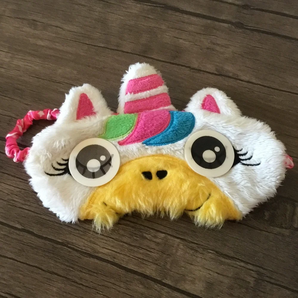 Kids Unicorn Plush Sleeping Eye Mask
